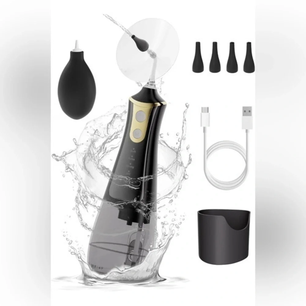 Electronic Ear Wax Removal System Safer＆More Effective Ear Irrigation, Black